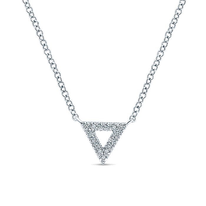 Gabriel V Shaped Diamond Pendant