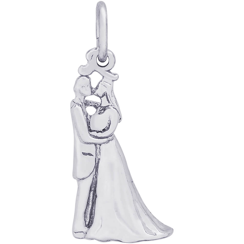 Rembrandt Bride And Groom Charm - Silver Charms