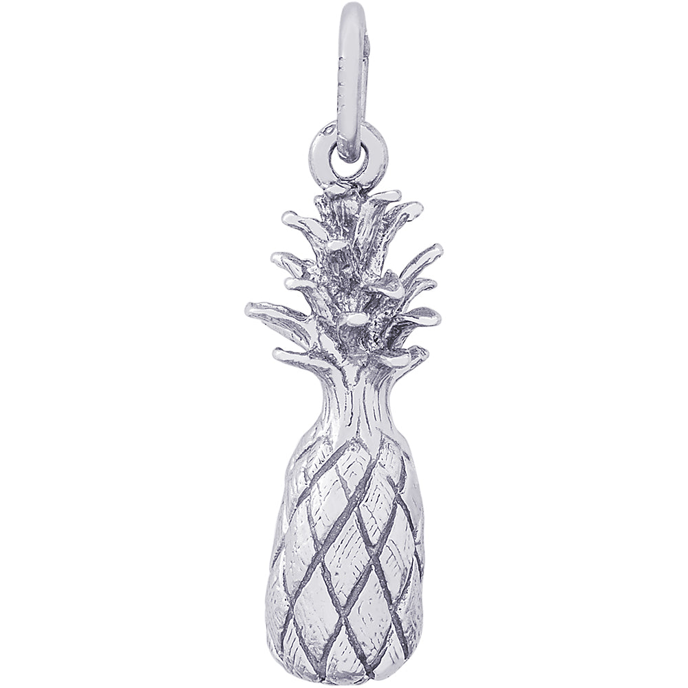 Rembrandt Pineapple Charm - Silver Charms