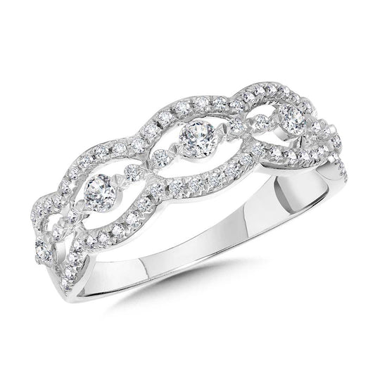 14 Karat White Gold Diamond Anniversary Band - Diamond Anniversary Rings