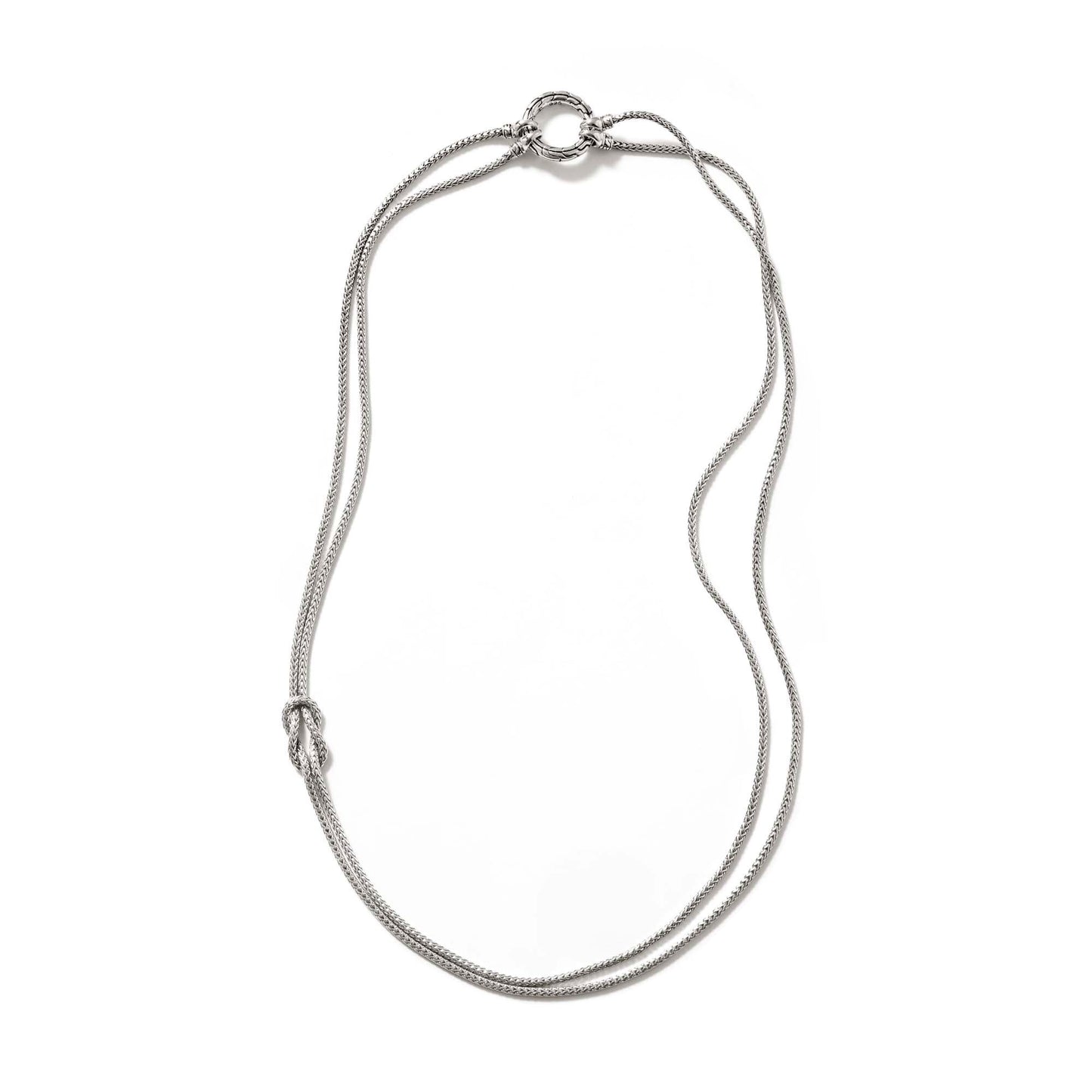 John Hardy Sterling Silver Love Knot Convertible Necklace