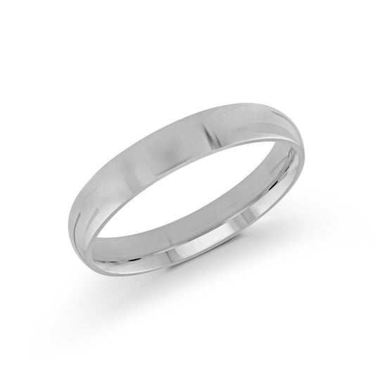 14K White Gold Wedding Band - Gold Wedding Bands - Men's