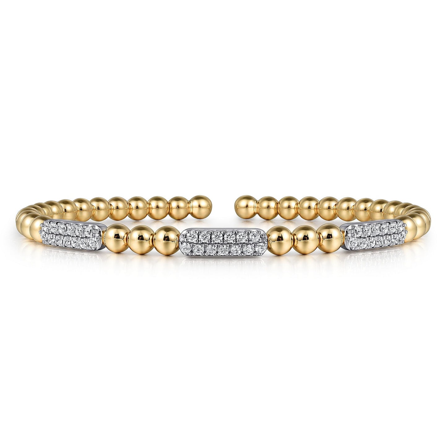 Gabriel & Co. Yellow and White Gold Diamond Bracelet