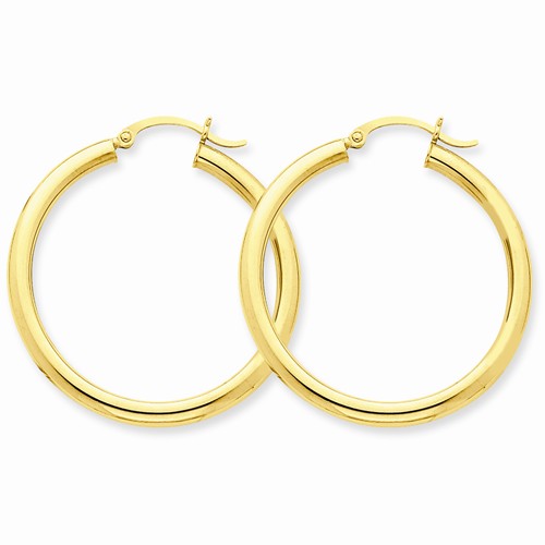 Yellow Gold Hoop Earrings