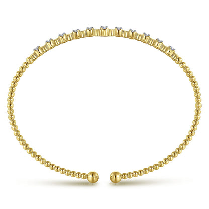 Gabriel & Co. Yellow Gold Diamond Bujukan Bracelet