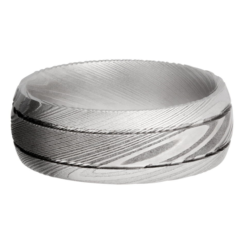 Lashbrook Damascus Steel Band - Alternative Metal Wedding Bands