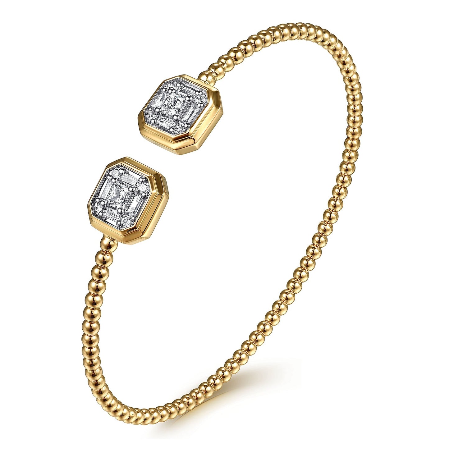 Gabriel & Co. Yellow Gold Diamond Bujukan Bracelet