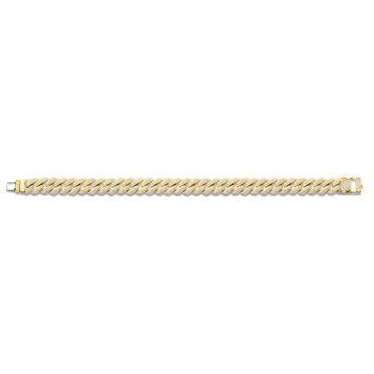 Diamond Cuban Link Gold Bracelet - Diamond Bracelets