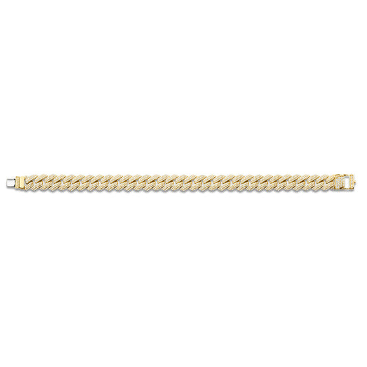 Diamond Cuban Link Gold Bracelet - Diamond Bracelets