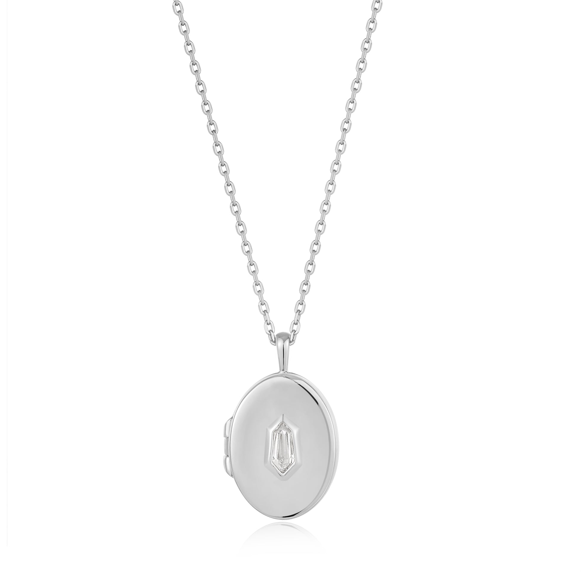 Ania Haie Silver Locket Pendant Necklace - Silver Pendants