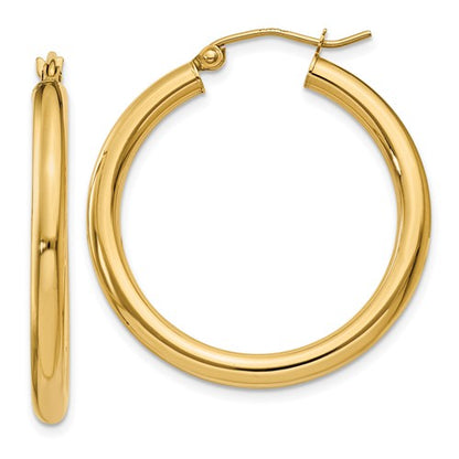 Yellow Gold Hoop Earrings