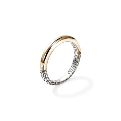 John Hardy Sterling Silver & Gold Essential Band Ring