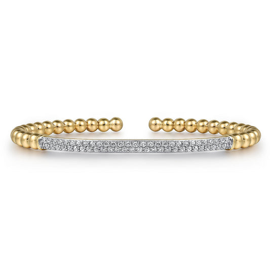 Gabriel & Co. Yellow Gold Diamond Bujukan Bracelet