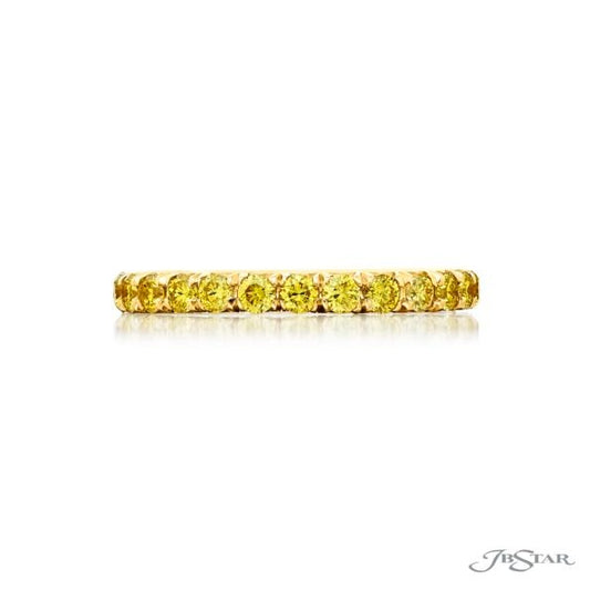 JB Star 18 Karat Yellow Gold Yellow Diamond Eternity Ring