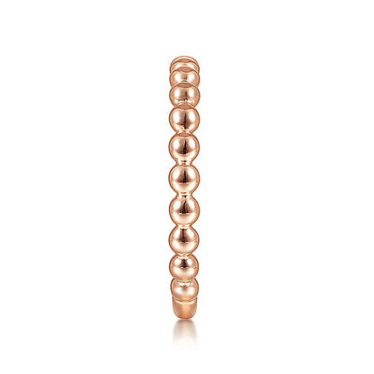 Gabriel & Co. Rose Gold Bujukan Beaded Band - Diamond Fashion Rings - Women's