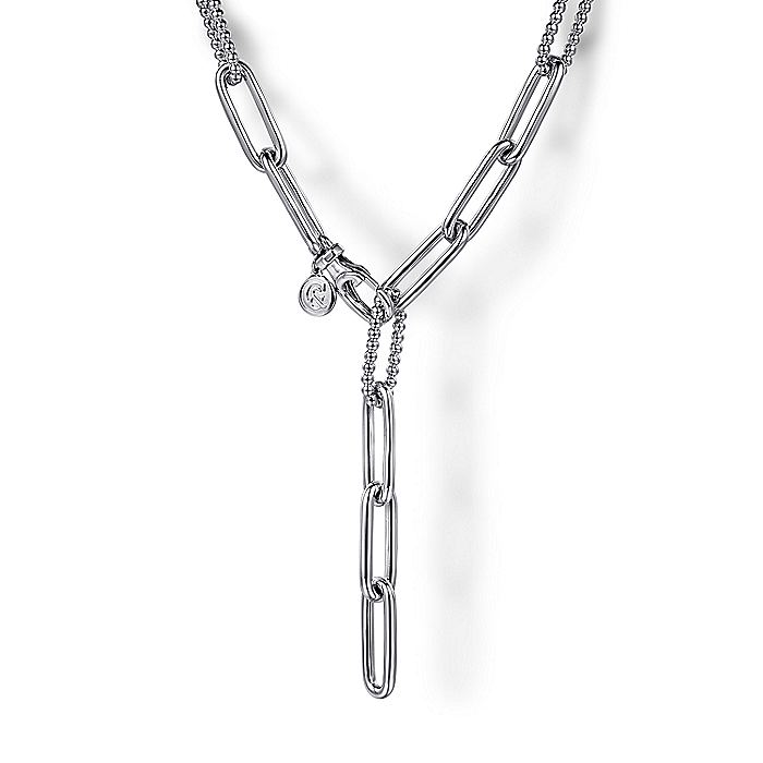 Gabriel & Co. Silver Bujukan Link Chain Necklace - Silver Chains