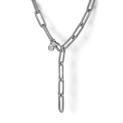 Gabriel & Co. Silver Bujukan Link Chain Necklace - Silver Chains