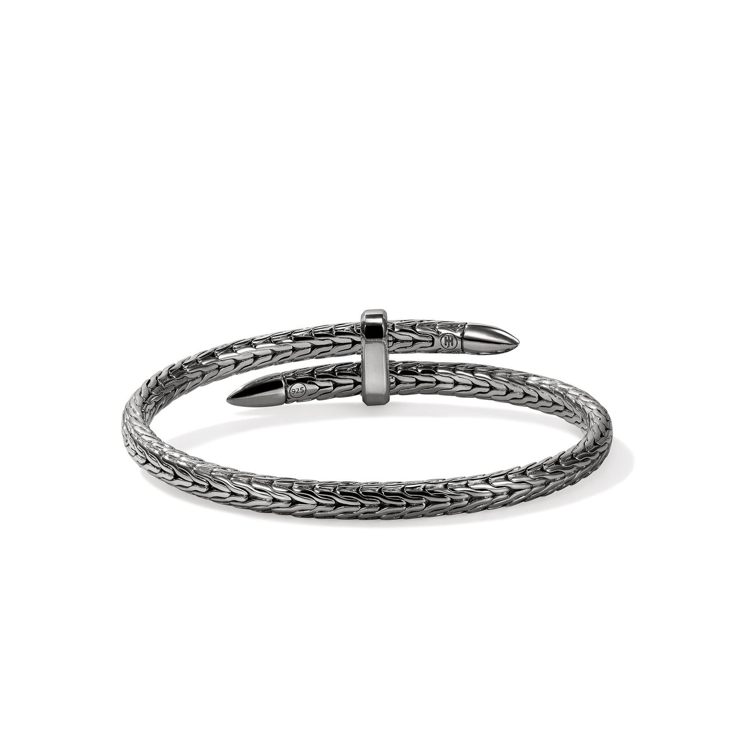 John Hardy Dark Sterling Silver Spear Flex Cuff Bracelet