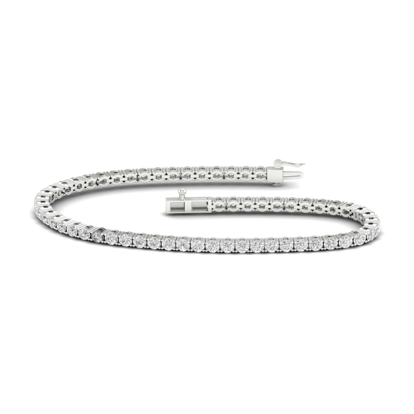 White Gold Tennis Bracelet