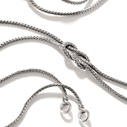 John Hardy Sterling Silver Love Knot Convertible Necklace