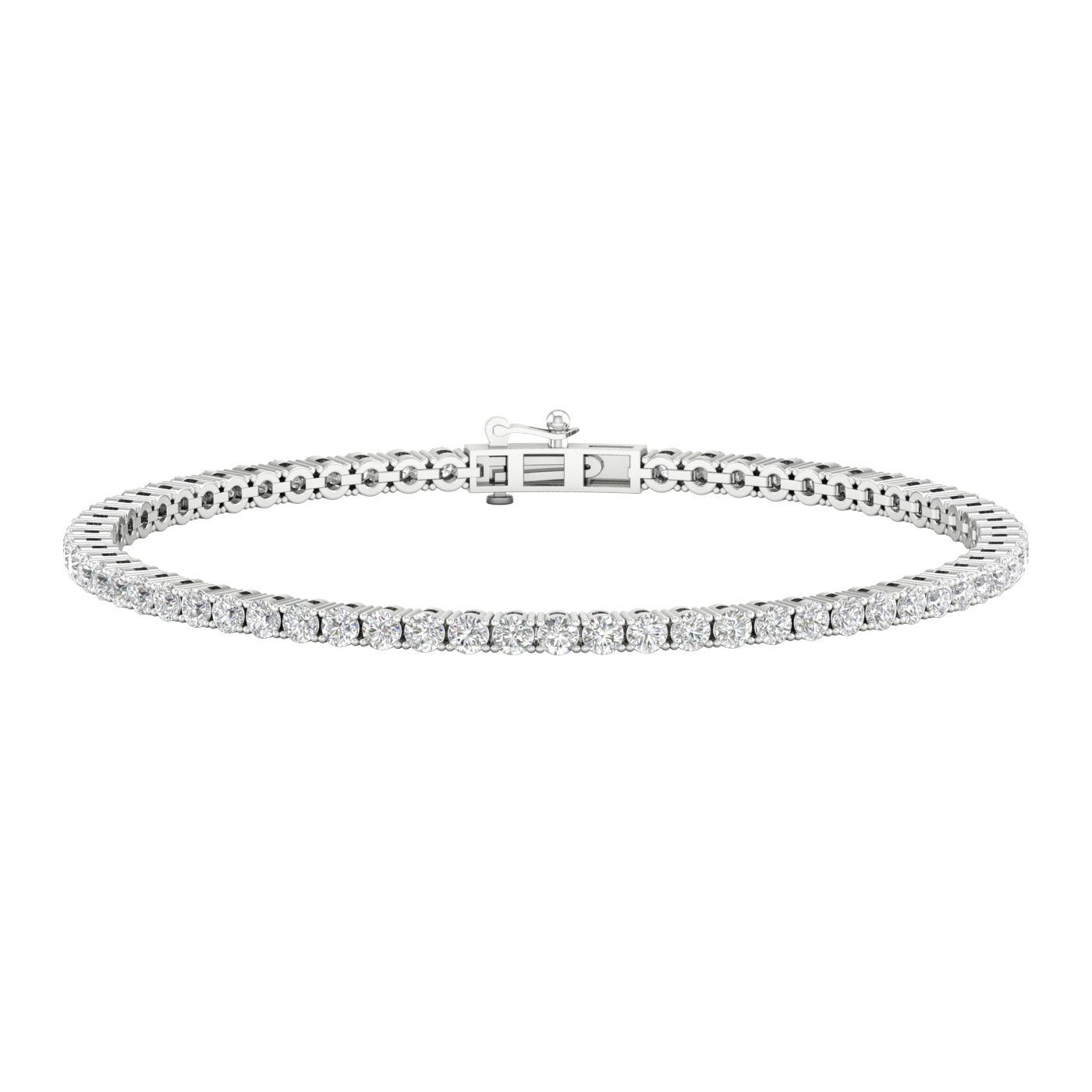 White Gold Tennis Bracelet