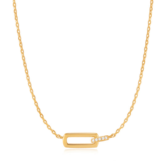 Ania Haie Glam Interlock Necklace - Silver Necklace