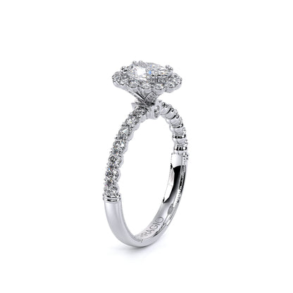 Verragio Renaissance Collection White Gold Oval Halo Semi-Mount Engagement Ring - Diamond Semi-Mount Rings