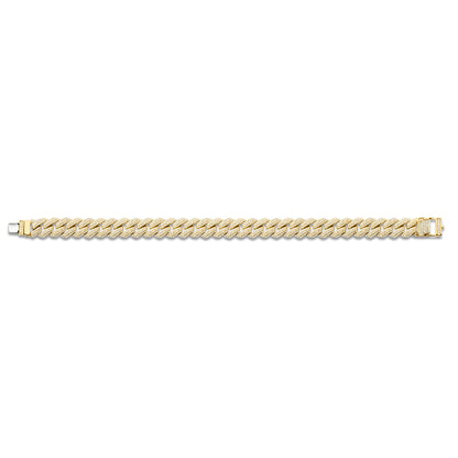 Diamond Cuban Link Gold Bracelet - Diamond Bracelets