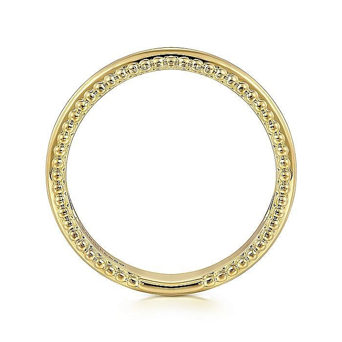 Gabriel & Co. Yellow Gold Bujukan Stackable Ring