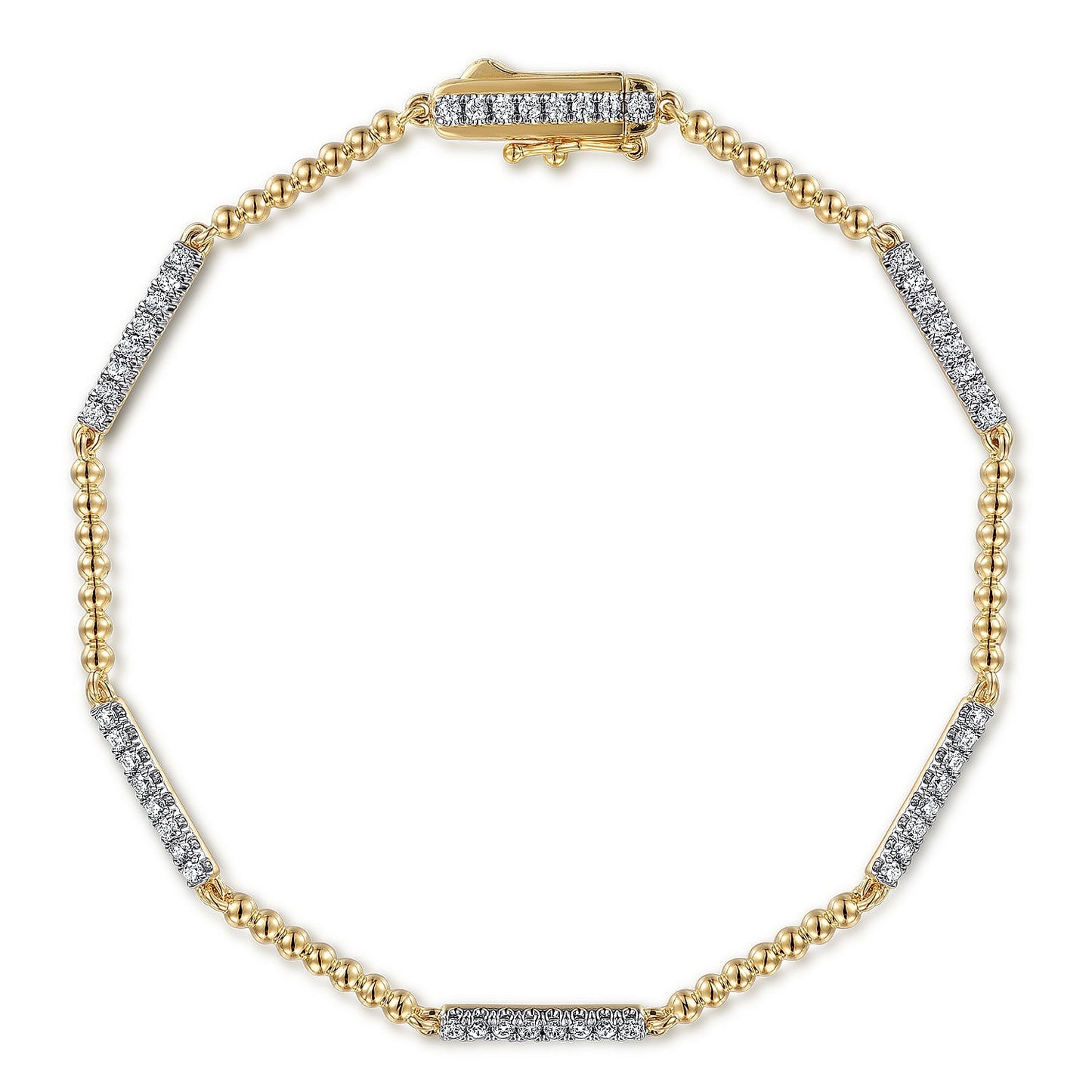 Gabriel & Co. Yellow Gold Diamond Bracelet