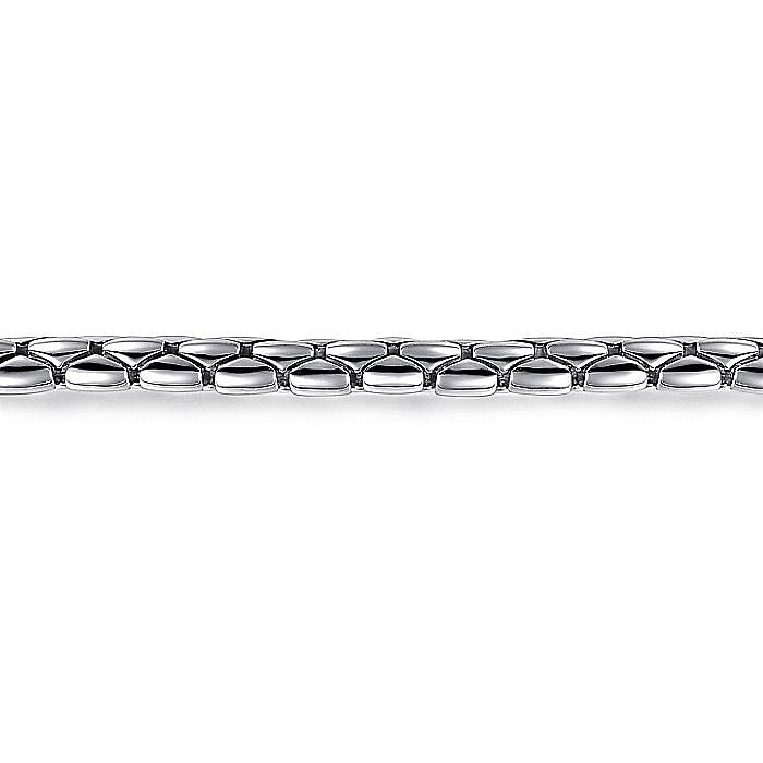 Gents Gabriel & Co. Sterling Silver Tubular Chain Bracelet - Gents Bracelet