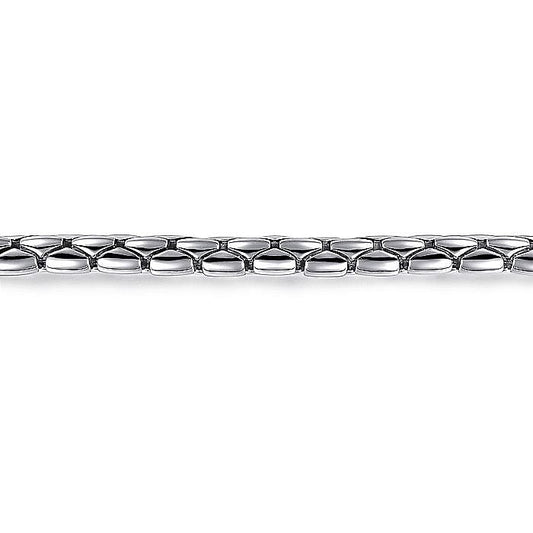 Gents Gabriel & Co. Sterling Silver Tubular Chain Bracelet - Gents Bracelet