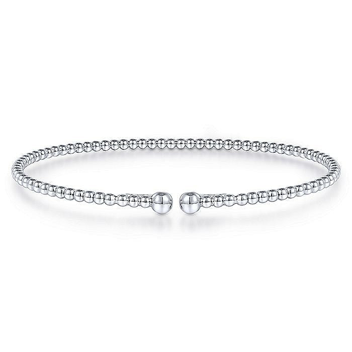 Gabriel & Co. White Gold Bujukan Split Bangle Bracelet - Gold Bracelets