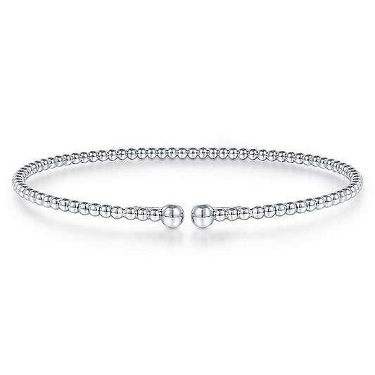 Gabriel & Co. White Gold Bujukan Split Bangle Bracelet - Gold Bracelets