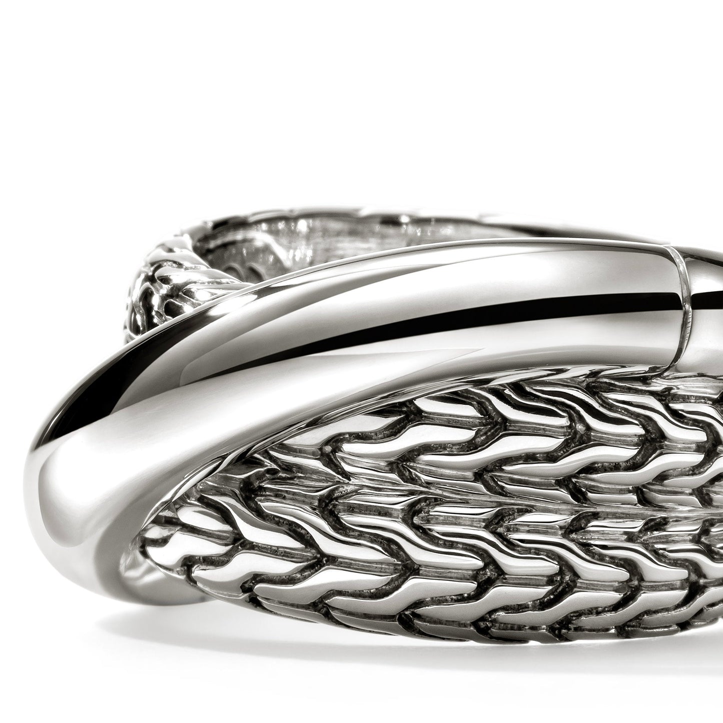 John Hardy Sterling Silver Essential Crossover Ring