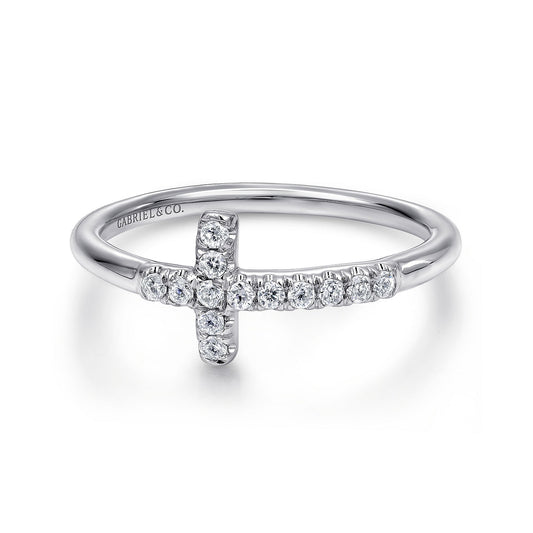 Gabriel & Co. Cross Ring