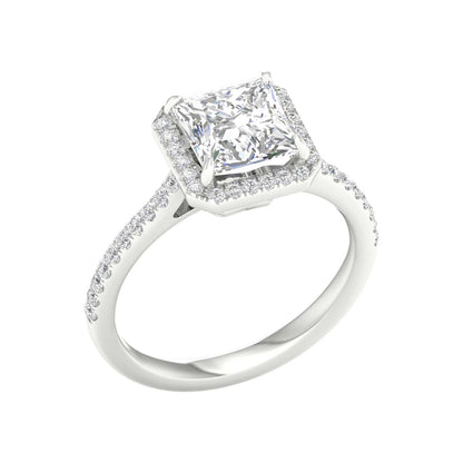 White Gold Laboratory Grown Diamond Engagement Ring