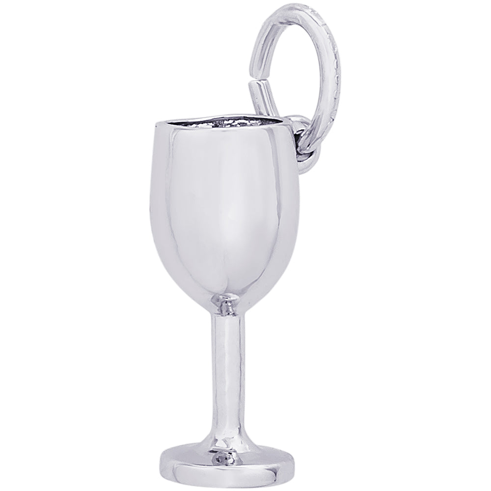 Rembrandt Wine Glass Charm - Silver Charms