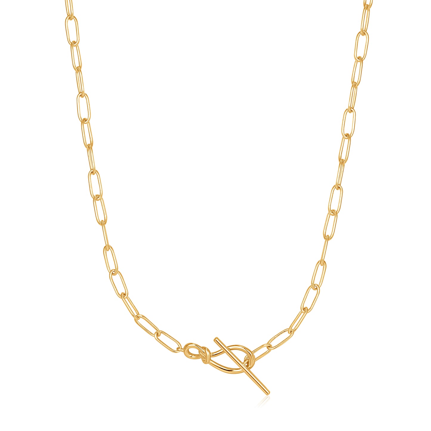 Ania Haie Knot T Bar Chain Necklace