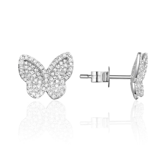 Luvente White Gold Diamond Earrings