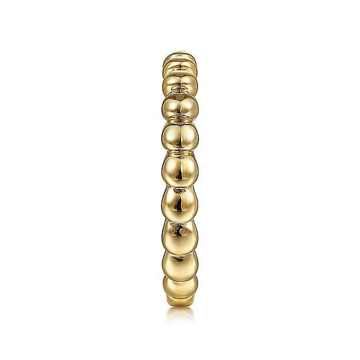 Gabriel & Co. Yellow Gold Bujukan Bead Ring - Gold Fashion Rings - Women's