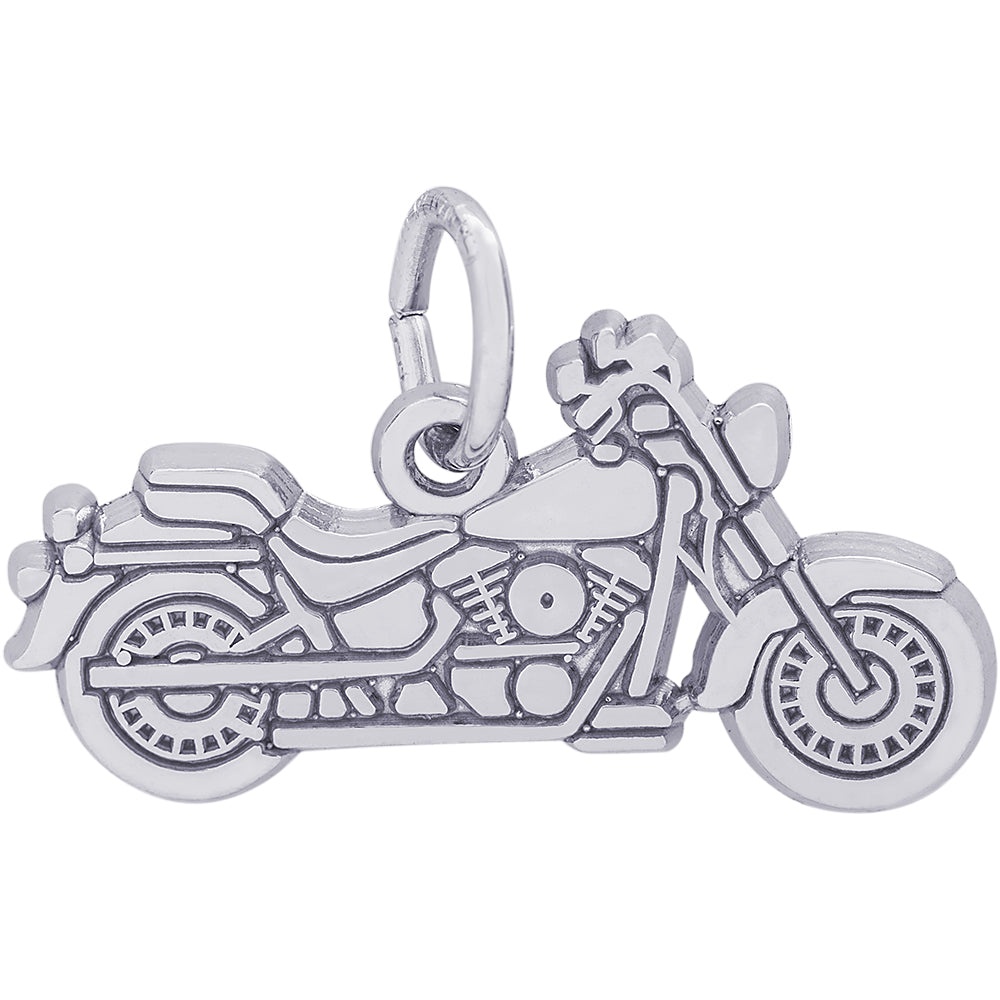 Rembrandt Motorcycle Charm - Silver Charms