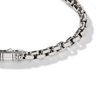 John Hardy Sterling Silver Box Chain Bracelet