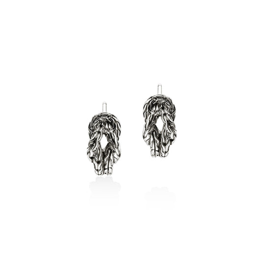 John Hardy Sterling Silver Love Knot Hoop Earring