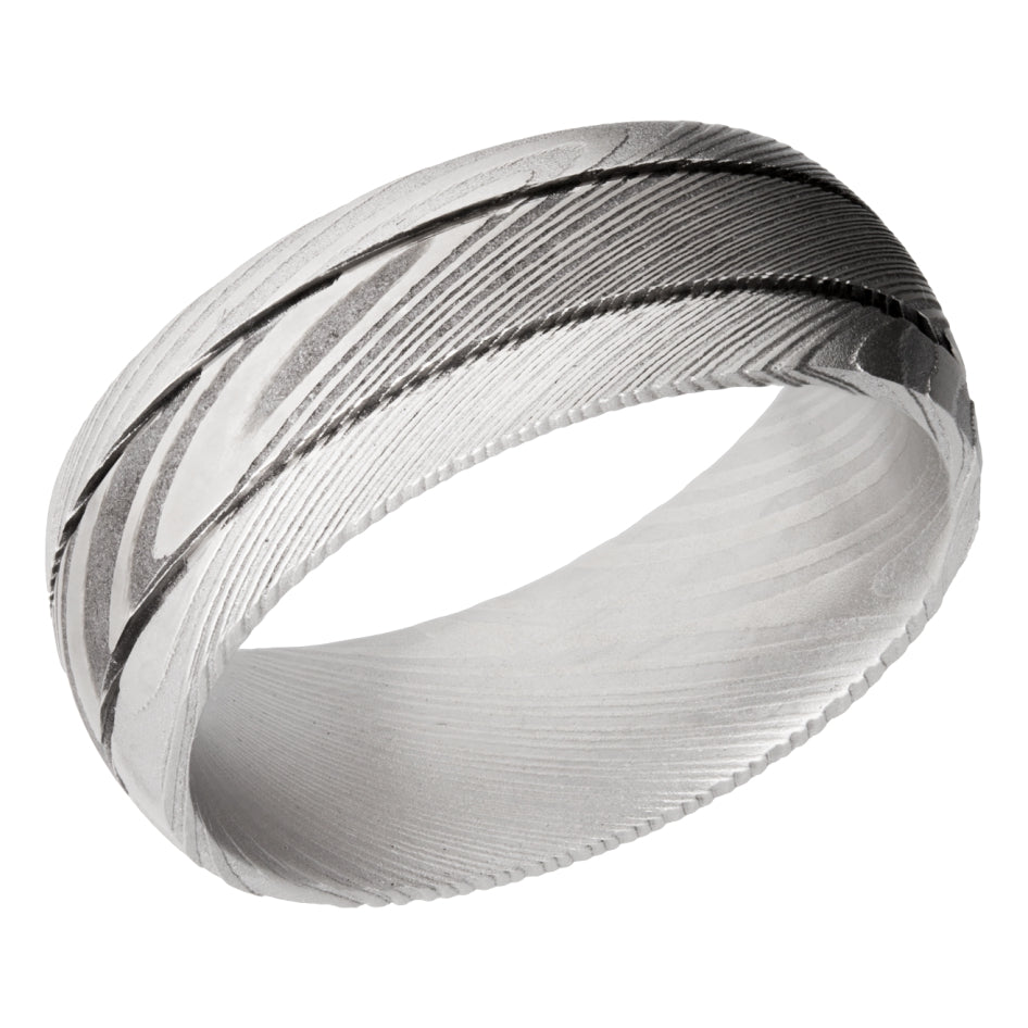 Lashbrook Damascus Steel Band - Alternative Metal Wedding Bands