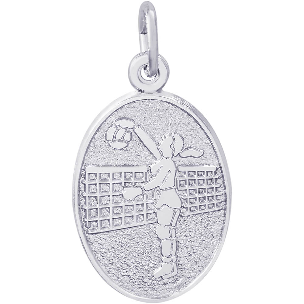 Rembrandt Volleyball Charm - Silver Charms