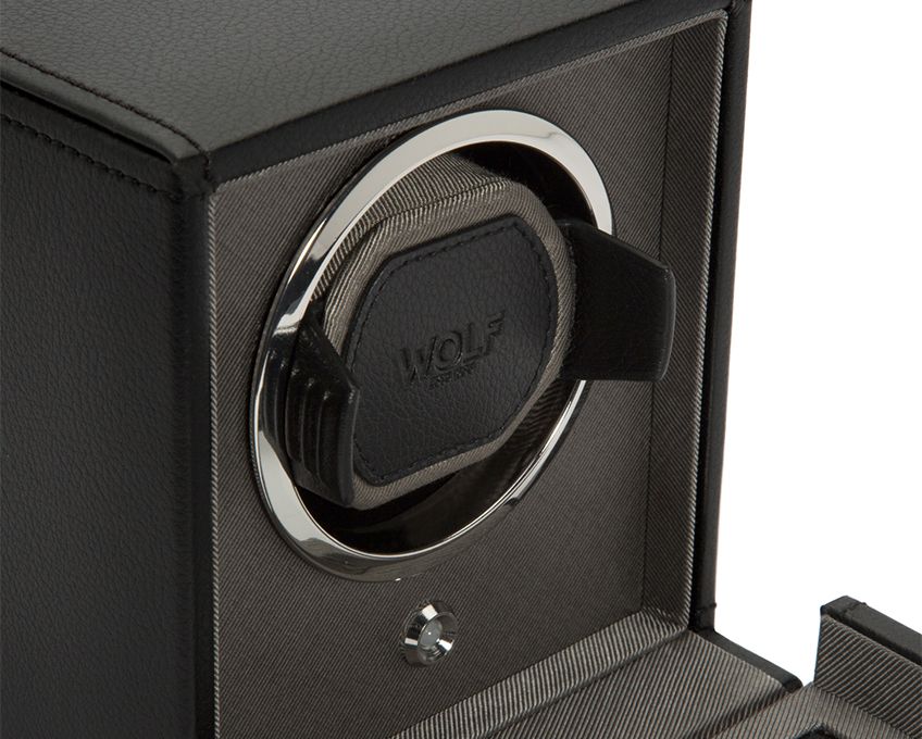 Wolf Cub Single Watch Winder With Cover