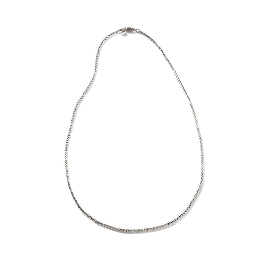 John Hardy Sterling Silver Naga Box Chain Necklace