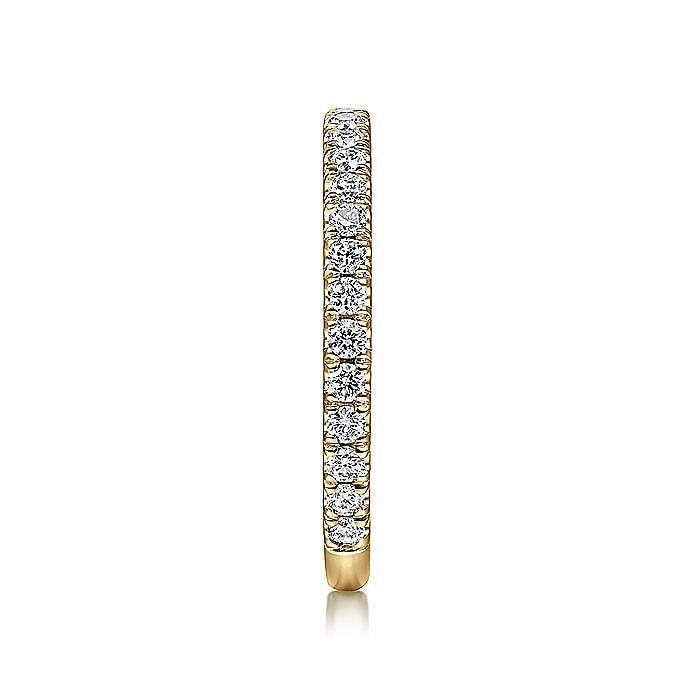 Gabriel & Co. 14 Karat Yellow Gold Diamond Stackable Ring