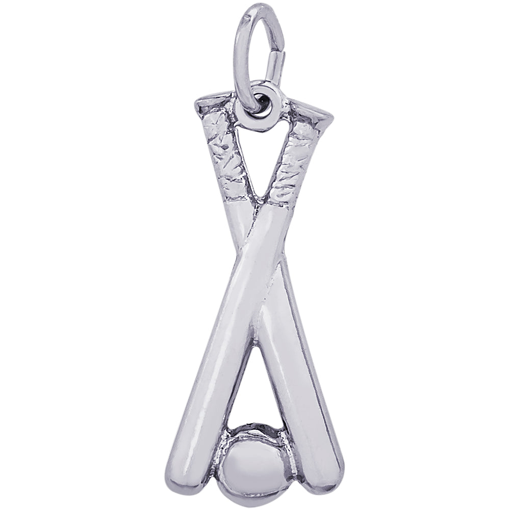 Rembrandt Baseball Charm - Silver Charms